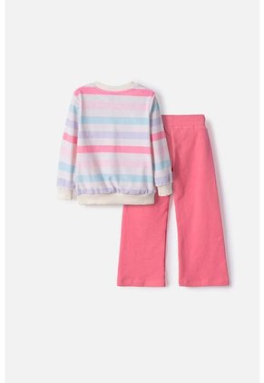 Conjunto De Littlemoc Pantalón Largo Multicolor Para Niña 2T A 6T 3T