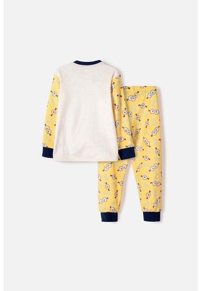 Pijama De Minions Pantalón Largo Multicolor Para Niño 2T A 6T 3T