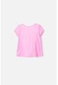 Camiseta De Littlemic Manga Corta Rosada Para Niña 2T A 5T 5T de LittleMic