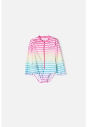 Conjunto De Baño LittleMic Manga Larga Multicolor Para Niña 2T A 5T 4T