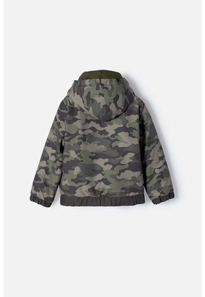 Chaqueta Littlemic Con Cierre Verde Militar Niño 2T A 5T 2T