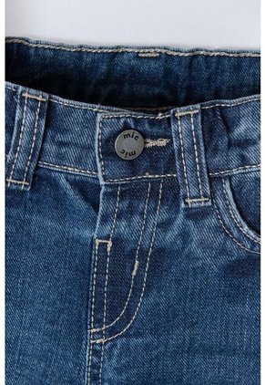 Jean LittleMic En Denim Tono Medio Cinco Bolsillos Para Niño 2T A 5T 4T