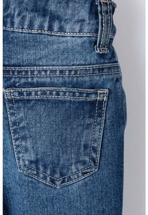 Jean LittleMic En Denim Tono Medio Cinco Bolsillos Para Niño 2T A 5T 4T