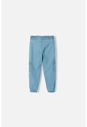 Jogger LittleMic Con Cordón Azul Claro Para Niña 2T A 5T 3T