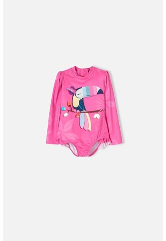 Vestido De LittleMic Rosado Manga Larga Para Niña 2T A 5T 4T LittleMic