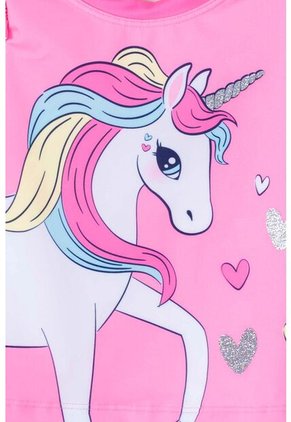 Vestido De Baño LittleMic Multicolor Manga Larga Para Niña 2T A 5T 2T