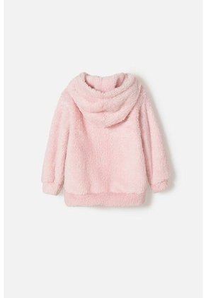 Buzo De Littlemic Con Capucha Rosado Para Niña 2T A 5T 3T