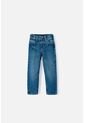 Jean LittleMic En Denim Tono Medio Cinco Bolsillos Para Niño 2T A 5T 5T de LittleMic