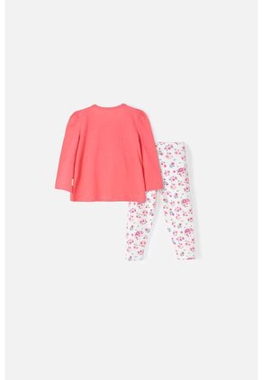 Conjunto LittleMic Con Pantalón Largo Coral Para Bebé Niña 6-9
