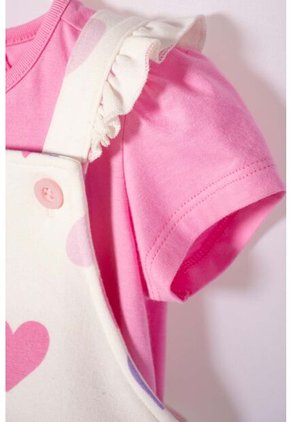 Vestido De Littlemic Tipo Jardinera Multicolor Para Bebé Niña 3-6