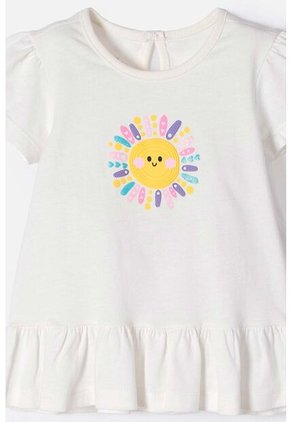 Conjunto LittleMic Multicolor De Camiseta Estampada Para Bebé Niña 6-9