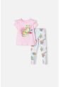 Conjunto De LittleMic Rosado De Camiseta Manga Larga Para Niña 2T A 5T 5T de LittleMic