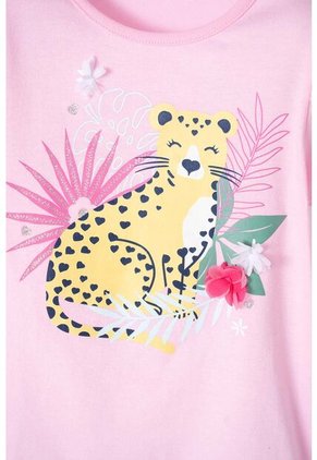 Conjunto De LittleMic Rosado De Camiseta Manga Larga Para Niña 2T A 5T 5T