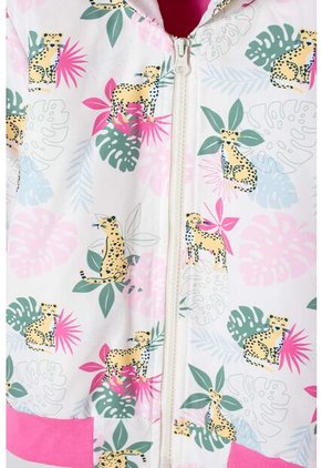 Chaqueta De LittleMic Multicolor Con Capucha Para Niña 2T A 5T 3T