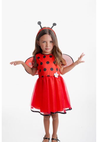 Disfraz Mariquita De Littlemic Para Niña De 3T A 4T. 4T-5T LittleMic