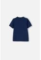 Camiseta Littlemic Azul Cuello Redondo Para Niño 2T A 5T 5T de LittleMic