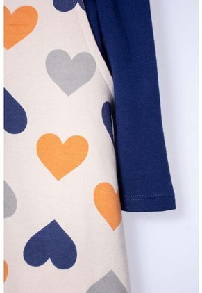 Vestido LittleMic Tipo Jardinera Azul Y Caqui Para Bebé Niña 3-6
