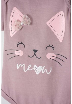 Conjunto De LittleMic Con Body Lila Para Bebé Niña 3-6