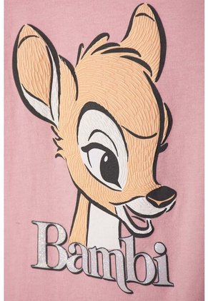 Body De Bambi Manga Corta Rosado Para Bebé Niña 9-12