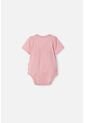 Body De Bambi Manga Corta Rosado Para Bebé Niña 9-12 de LittleMic