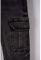Jean LittleMic En Denim Tono Oscuro Con Bolsillos Tipo Cargo Para Niño 2T A 5T 4T de LittleMic