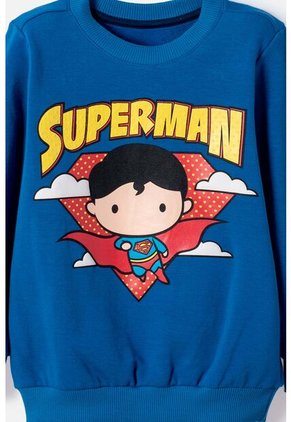 Conjunto De Superman Azul Para Niño 2T A 6T 3T
