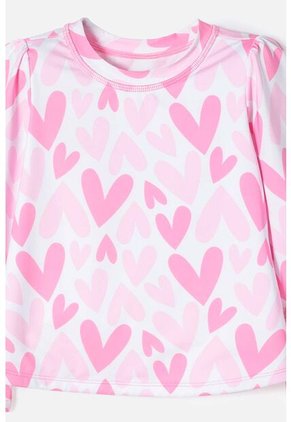 Vestido De Baño LittleMic Multicolor Manga Larga Para Niña 2T A 5T 3T
