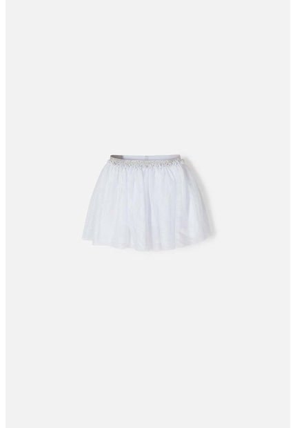 Falda Littlemic Tipo Tutú Blanco Para Niña 2T A 5T 4T
