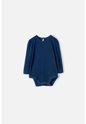 Vestido LittleMic Tipo Jardinera Azul Y Caqui Para Bebé Niña 6-9