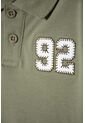 Camiseta Tipo Polo De Littlemic Verde Para Niño 2T A 5T 3T de LittleMic