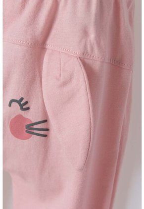 Pijama De LittleMic Con Pantalón Largo Verde Y Palo Rosa Para Bebé Niña 3-6