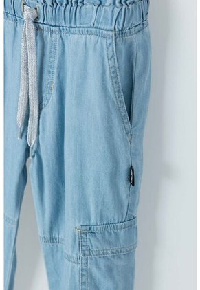 Jogger LittleMic Con Cordón Azul Claro Para Niña 2T A 5T 4T