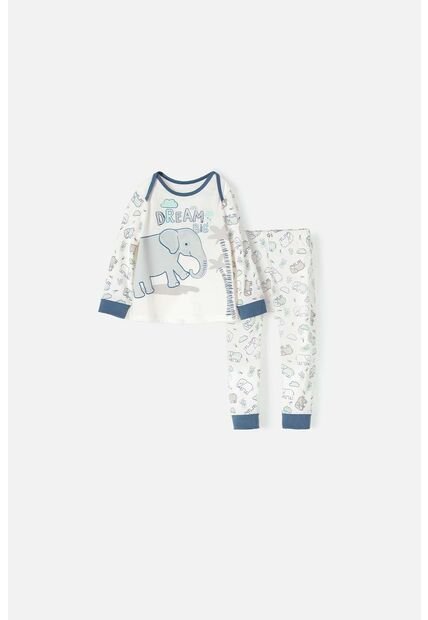 Pijama LittleMic Con Pantalón Largo  Multicolor Para Bebé Niño 3-6