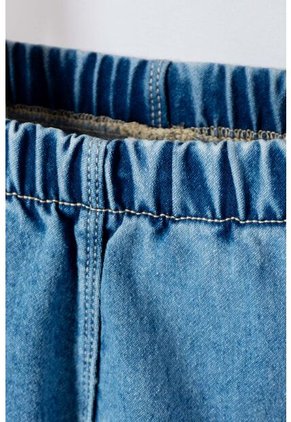 Jogger De Littlemic Cintura Elastica Azul Para Bebé Niña 9-12