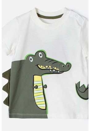 Conjunto LittleMic  Con Pantalón Verde Y Blanco Para Bebé Niño 18-24