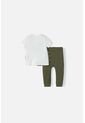 Conjunto LittleMic  Con Pantalón Verde Y Blanco Para Bebé Niño 18-24 de LittleMic