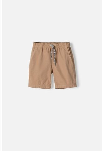 Bermuda De LittleMic Con Cordón Caqui Para Niño 2T A 5T 5T LittleMic