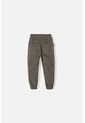 Jogger De LittleMic Con Cordón Verde Militar Para Niño 2T A 5T 4T de LittleMic