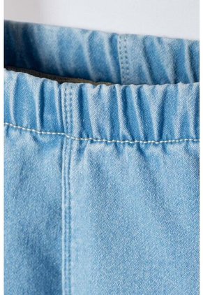 Jogger De Littlemic Cintura Elastica Azul Para Bebé Niña 6-9