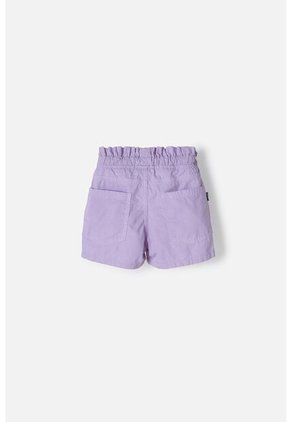 Short De LittleMic Con Cordón Lavanda Para Niña 2T A 5T 2T