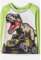 Conjunto De Baño LittleMic Verde De Camiseta Manga Larga Para Niño 2T A 5T 4T de LittleMic