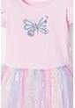 Vestido De Littlemic Manga Corta Rosado Para Niña 2T A 5T 2T de LittleMic