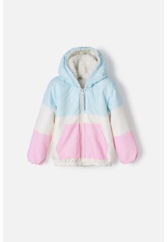 Chaqueta De LittleMic Con Capucha Multicolor Para Niña 2T A 5T 4T LittleMic