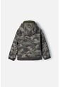 Chaqueta Littlemic Con Cierre Verde Militar Niño 2T A 5T 3T de LittleMic
