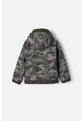 Chaqueta Littlemic Con Cierre Verde Militar Niño 2T A 5T 3T
