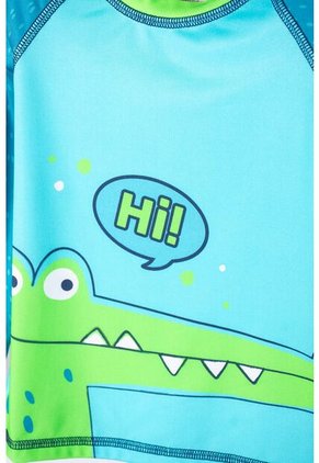 Conjunto De Baño De LittleMic Manga Larga Verde Para Niño 2T A 5T 4T