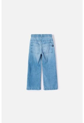 Jean De Littlemic Con Cordón Azul Para Niña 2T A 5T 2T