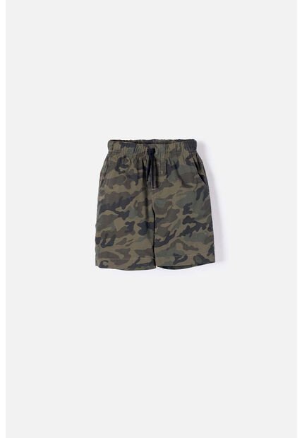 Bermuda De Littlemic Con Cordón Verde Para Niño 2T A 5T 5T