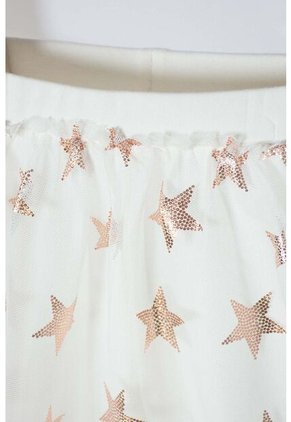 Conjunto De Littlemic Con Falda En Tull Marfil Para Niña 2T A 5T 5T