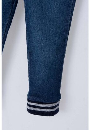 Jegging LittleMic En Denim Tono Medio Con Elástico En Cintura Para Bebé Niño 9-12